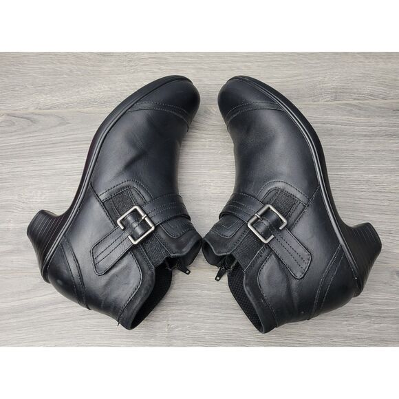 Bioheels 241 Emma BK Leather Side Zip Buckle Ankle Boots Womens Medium 9B‎ - Picture 8 of 12